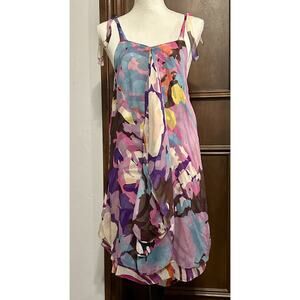 Diane Von Furstenberg DVF Women’s Multicolor Silk Dress Size 0 Authentic/*flaws